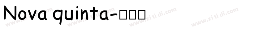 Nova quinta字体转换